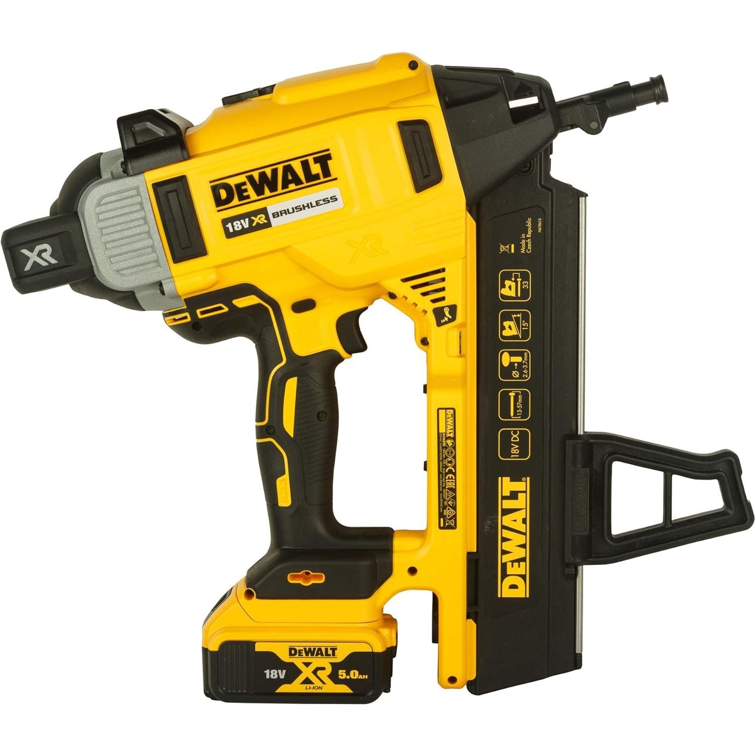 Buy DEWALT,DEWALT DCN890P2 Cordless XR Concrete Nailer – 18 V, Yellow/Black - Gadcet UK | UK | London | Scotland | Wales| Near Me | Cheap | Pay In 3 | Tool Power Drills